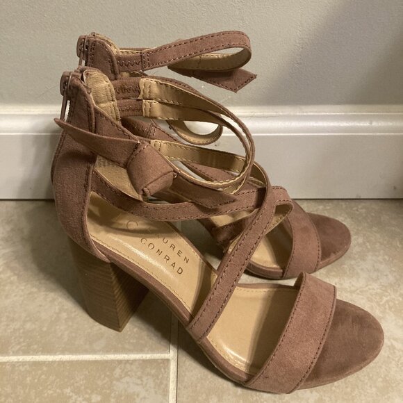LC Lauren Conrad Shoes - LC Lauren Conrad Walnut Women's High Heel Sandals